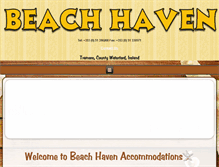 Tablet Screenshot of beachhavenhouse.com